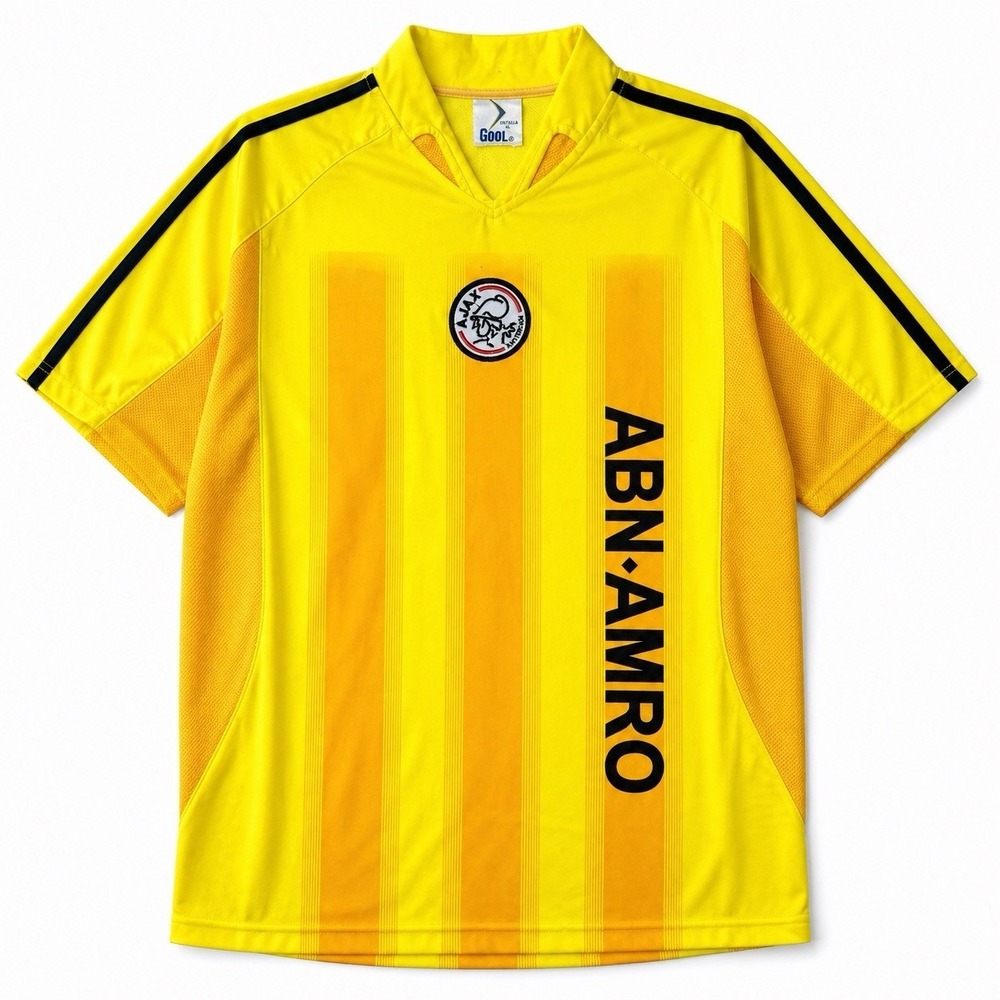 GOOL Ajax Amsterdam Yellow Training Jersey ABN AMRO Soccer Futbol Men XL